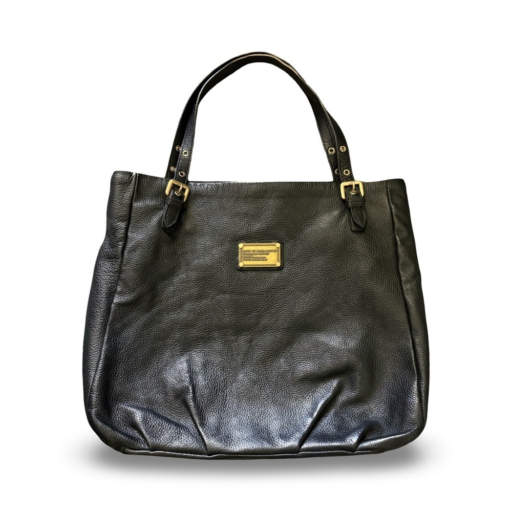 Marc by Marc Jacobs Black Leather Classic Q Shopgirl Tote